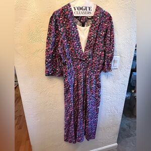 Sweet Miranda Vintage 80’s 90’s Floral Long Sleeve Dress Womens Sz 12